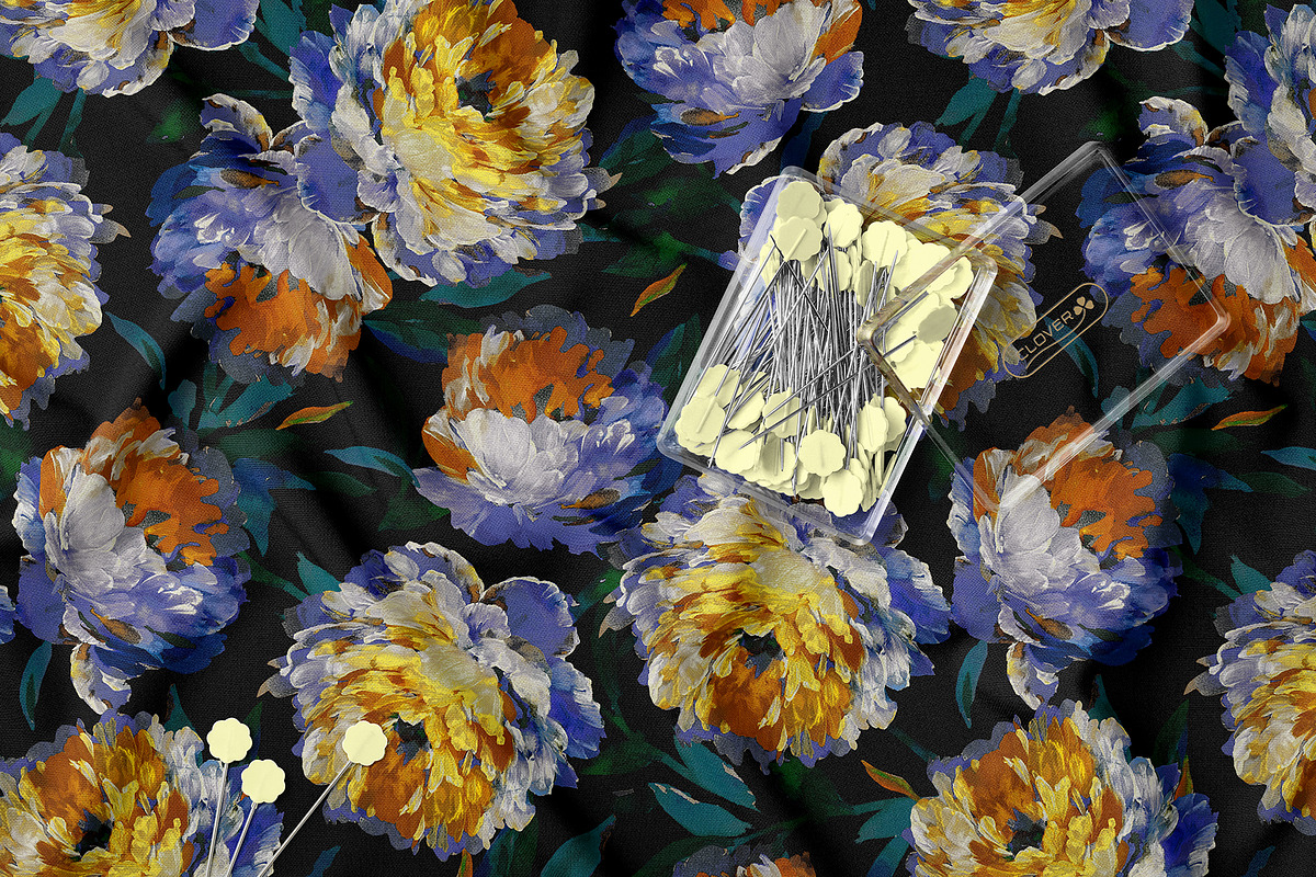 Watercolor Colorful Rose Pattern, a Pattern Graphic by StudioGlouna (Photo 2 of 5)