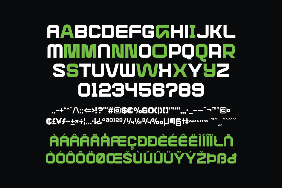 Geof – Futuristic Tech Display Font, a Sans Serif Font by Typebae (Photo 7 of 8)