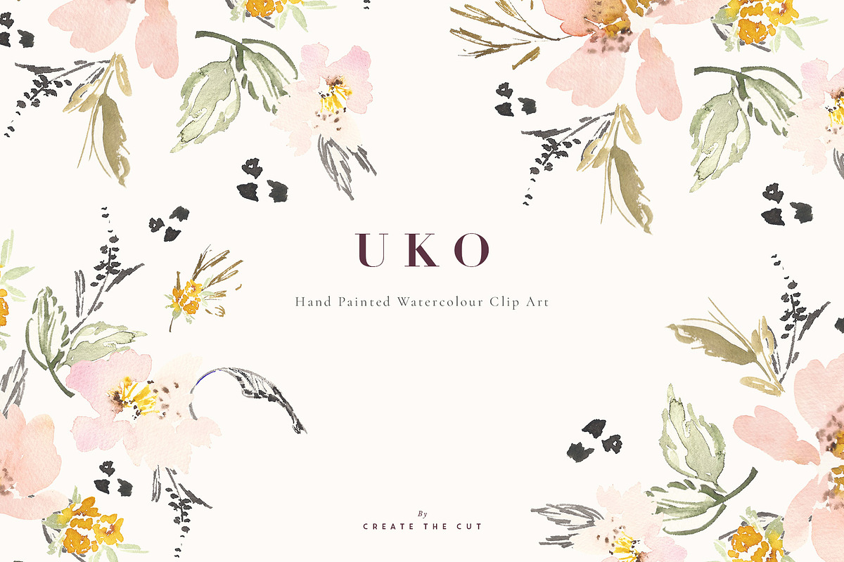 Watercolour Clip Art - Uko, an Illustration by Create The Cut (Photo 5 of 5)