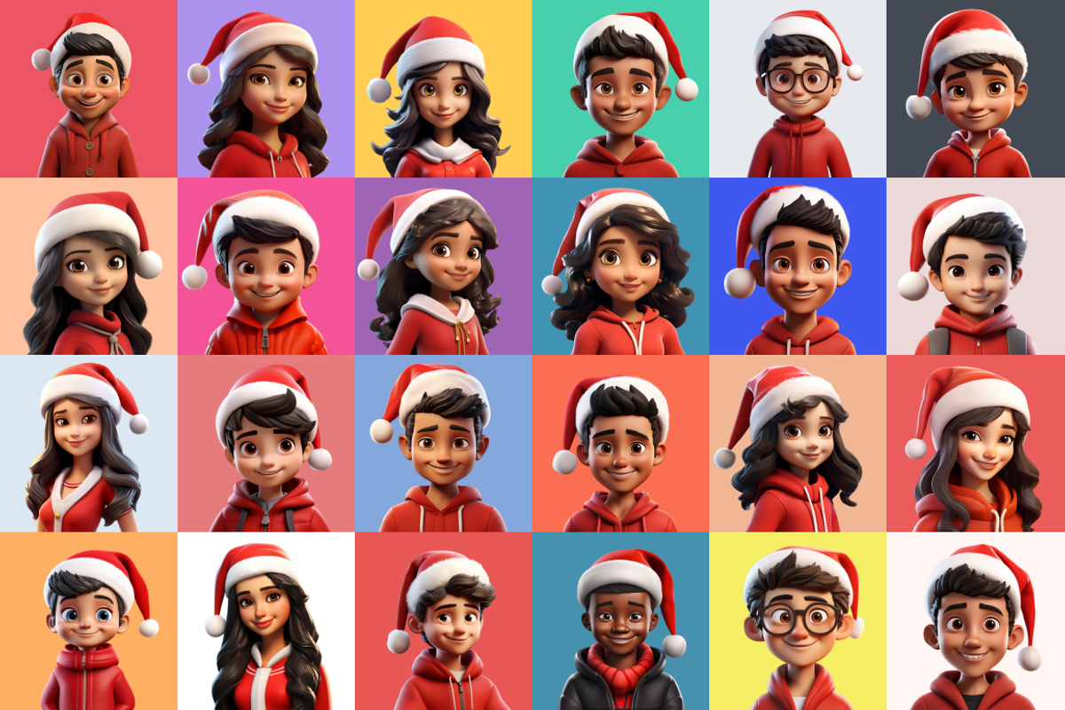 125 Animoji - Christmas Children, a Characters & Person 3D Model by Digital Blood (Photo 4 of 9)