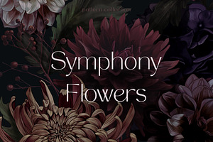 Seamless Patterns Symphony of Flower