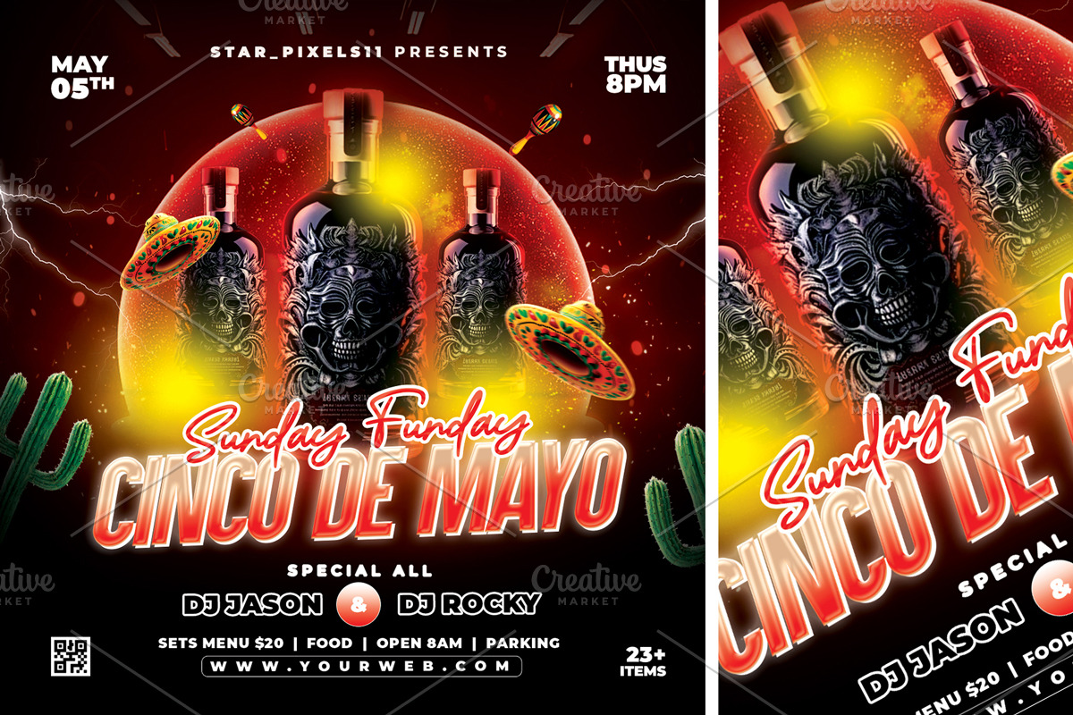 Cinco de Mayo Flyer, a Flyer Template by StarPixles11 (Photo 3 of 3)