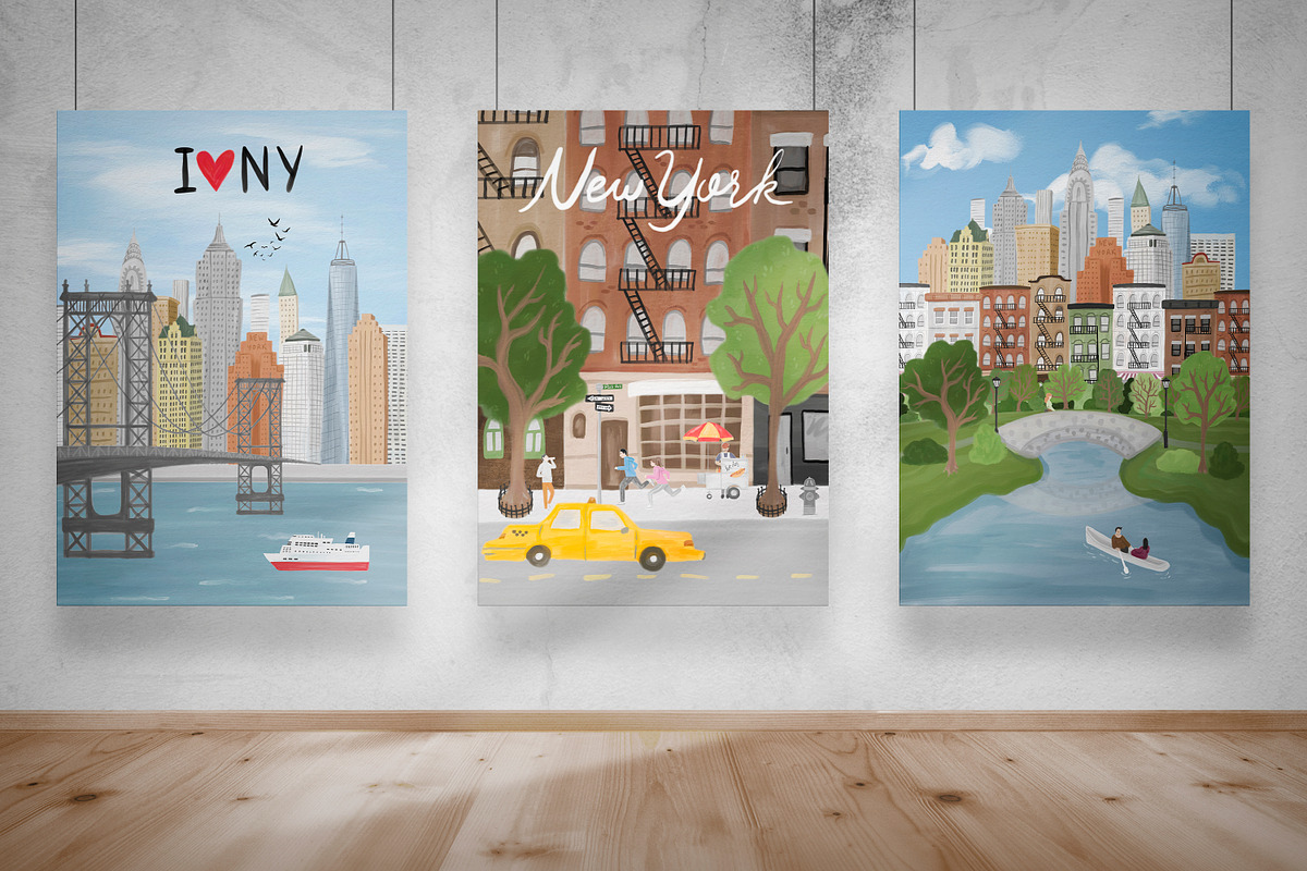 New York Print Creator, Scene, a Person Illustration by AlineArtStore (Photo 9 of 15)