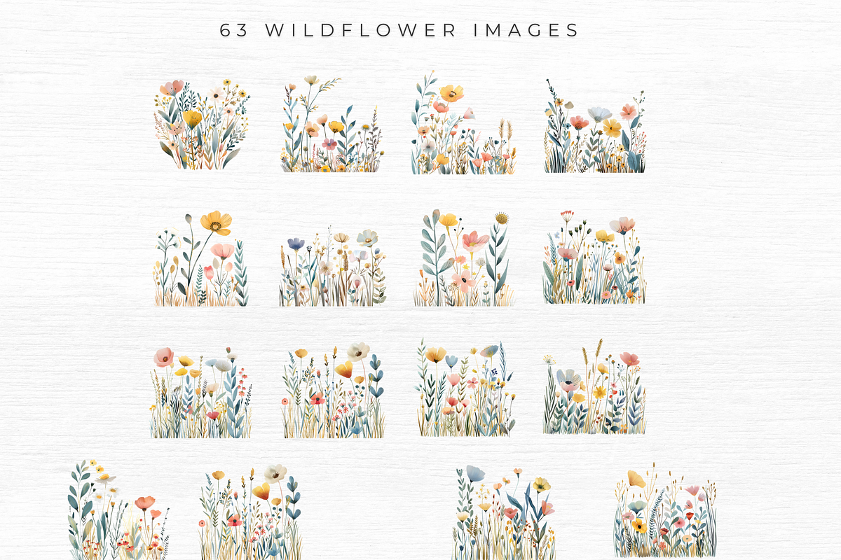 Wildflower Clipart, a Seasonal Illustration by EllyandLima (Photo 8 of 8)