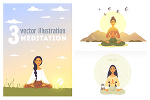 Meditation girls