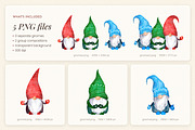 Cute Christmas Gnomes Clipart PNG, a Seasonal Illustration by Where summer is (Thumbnail 2 of 3)