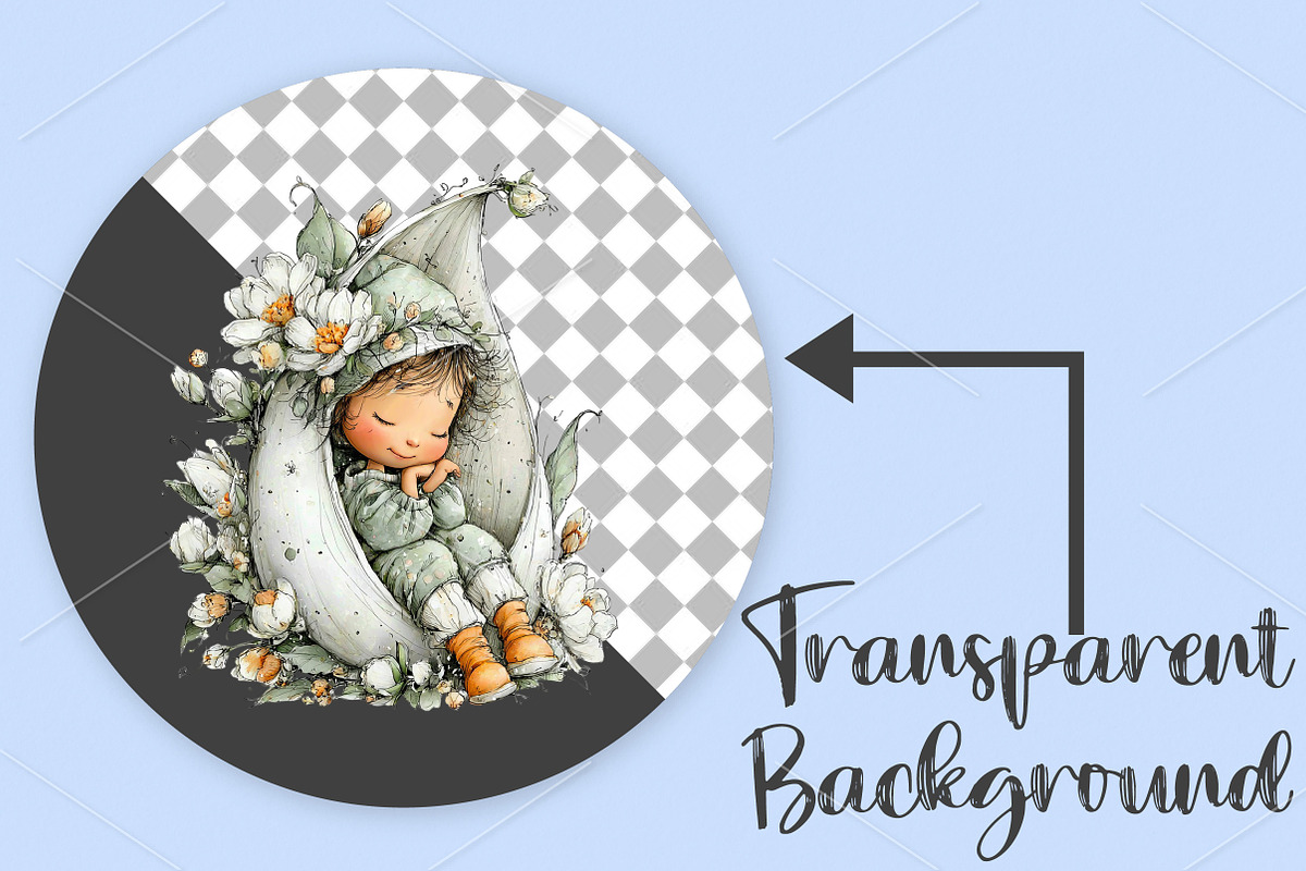 Quirky Spring Fairy Girl Clipart PNG, an Illustration by Canvas Craft (Photo 2 of 7)
