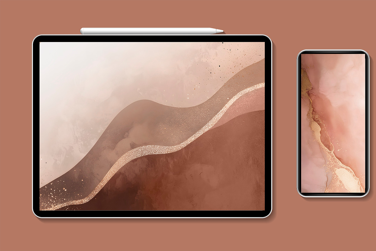 Mocha Mousse Abstract Backgrounds, a Background Graphic by ArtIrisArt (Photo 4 of 6)