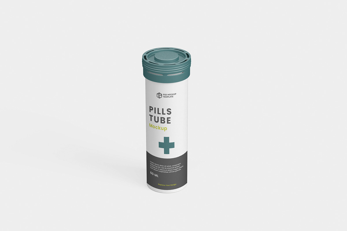 Tablets Tube Mockup, a Packaging Mockup by tiyasprabawa (Photo 3 of 10)