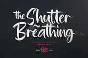 The Shutter Breathing - Brush Font, a Handwritten Font by figuree studio (Thumbnail 1 of 10)