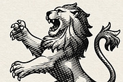 Luxury Heraldry Lion Engraving, an Animal Illustration by Kaizla03 (Thumbnail 5 of 5)