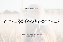 Someone | Script Font