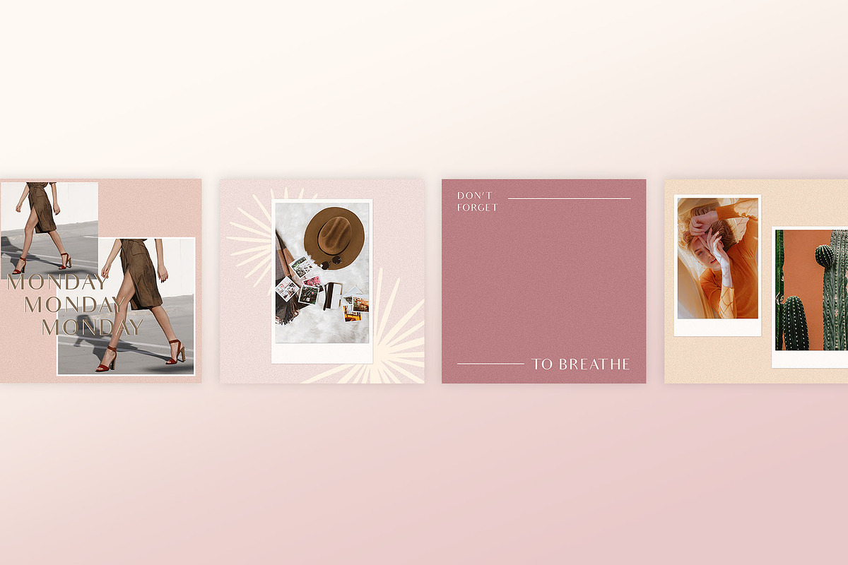 Chic Instagram Grid Post Templates, a Social Media Template by Karissa Macapagal (Photo 10 of 11)