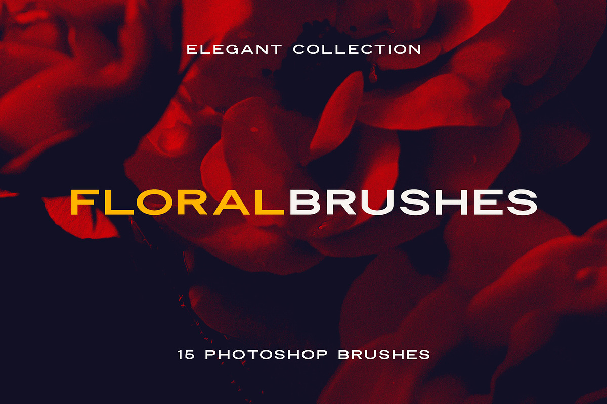 Elegant Floral Photoshop Brushes, a Brush Add-On by Milka (Photo 10 of 10)