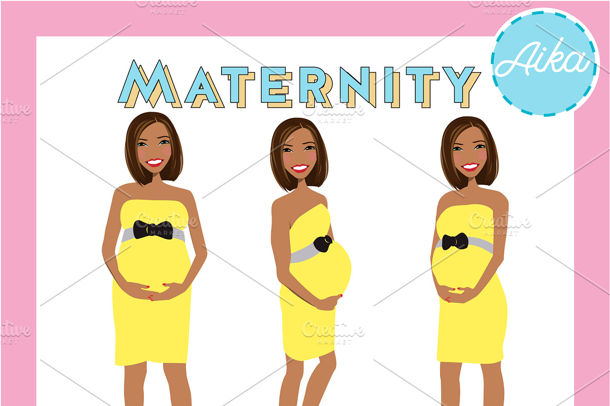 Maternity Pregnant Portrait Creator, a Person Illustration by Lauren Lesley Studio (Photo 6 of 45)