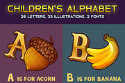 Children's Alphabet SET, an Education Illustration by Saranai Store (Thumbnail 1 of 10)