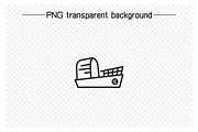 Ship and Boat Line Icons Set, an Outline Icon by Designfour (Thumbnail 4 of 7)