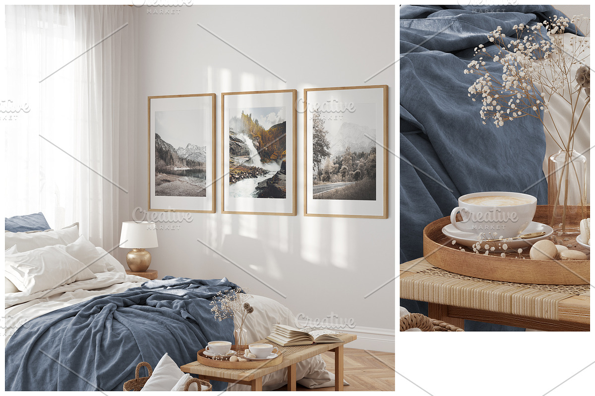 Frame & Wall Mockup Bundle - Sunny, a Print Template by Yuri-U (Photo 4 of 13)