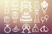 Wedding Set Outlined & Colored, an Icon by DeniseUytiepo (Thumbnail 4 of 5)