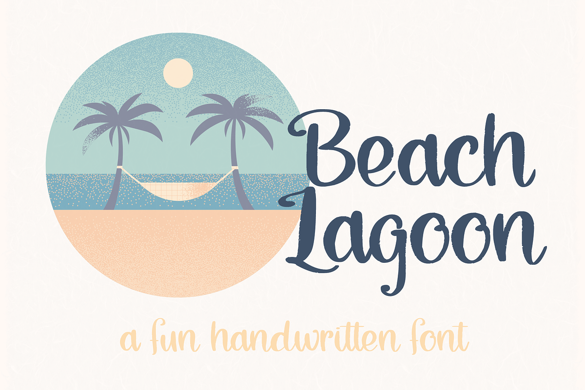 Beach Lagoon, Brush Script Font, a Script Font by Designing Digitals (Photo 1 of 9)