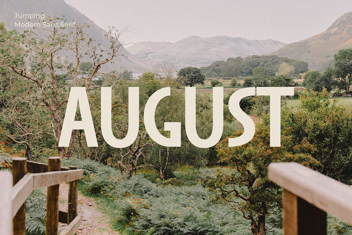 Jumping - Modern Display Sans Serif, a Sans Serif Font by Typeformers (Photo 5 of 5)