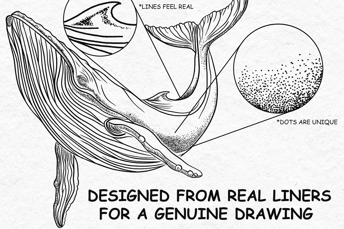 100+ Fine Line Procreate Brushes, a Brush Add-On by BrushArchive (Photo 6 of 10)