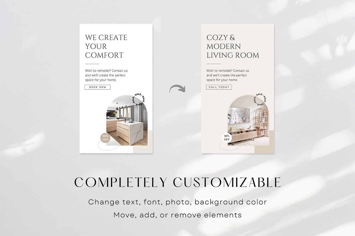 Interior Design Instagram Templates, a Social Media Template by ShopRShop