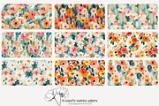 70 painterly floral seamless pattern, a Pattern Graphic by Poppy Lane Studio (Thumbnail 6 of 10)