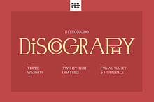 Discography Display Font