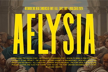 Aelysia Font - Condensed Font
