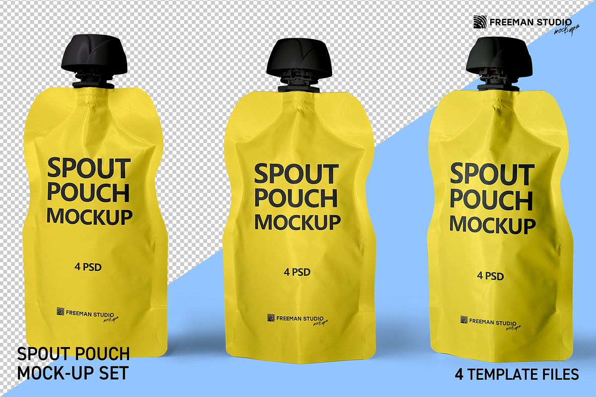 Spout Pouch Mockup, a Product Mockup by Freeman Studio (Photo 1 of 14)