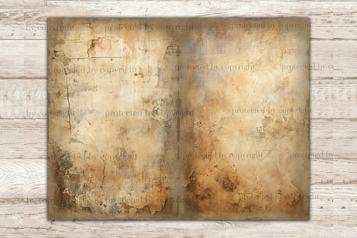 Old Paper Junk Journal Pages, a Texture Illustration by GlamArtZhanna (Photo 5 of 9)