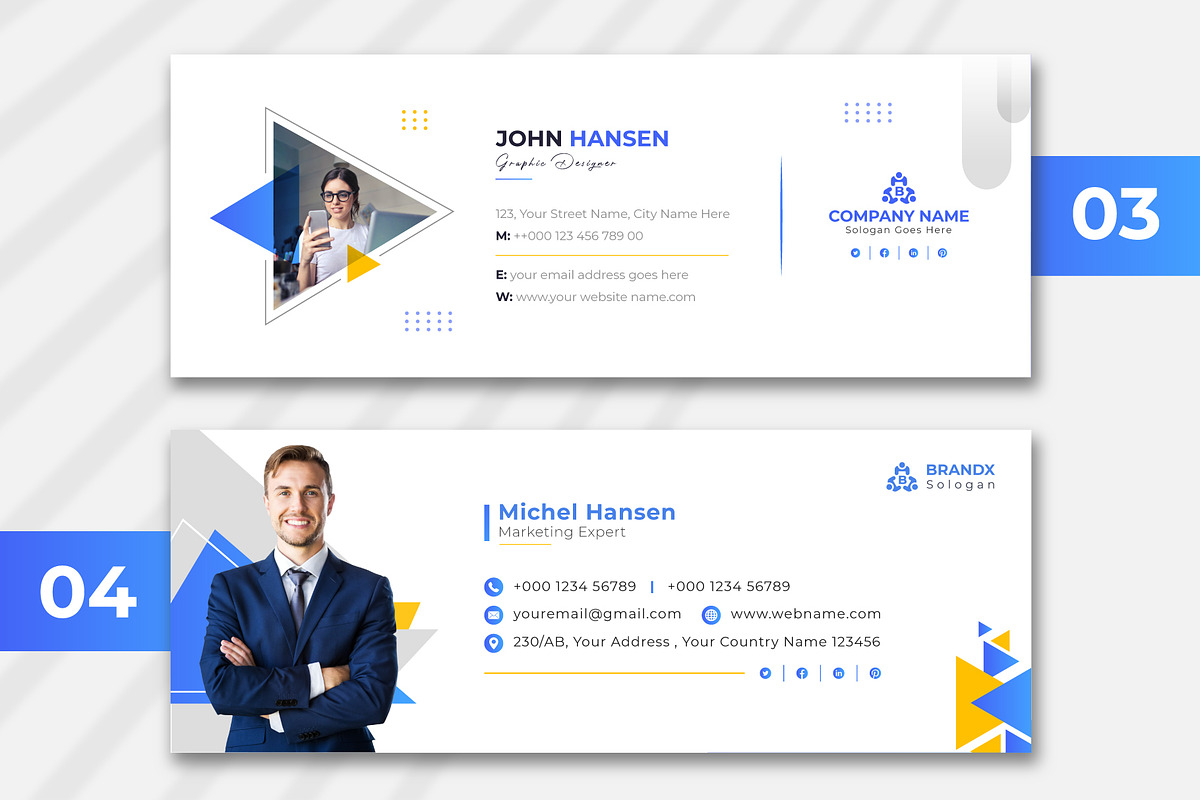 Email Signature Template, a Social Media Template by pixelcreatx (Photo 2 of 2)
