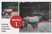 Glitch Effect Set for Photoshop., a Layer Style Add-On by ClipArtRoom (Thumbnail 3 of 7)