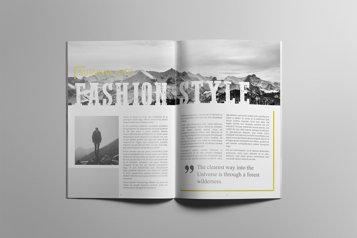 Simple Magazine Template, a Magazine Template by BoriesBechker (Photo 4 of 15)