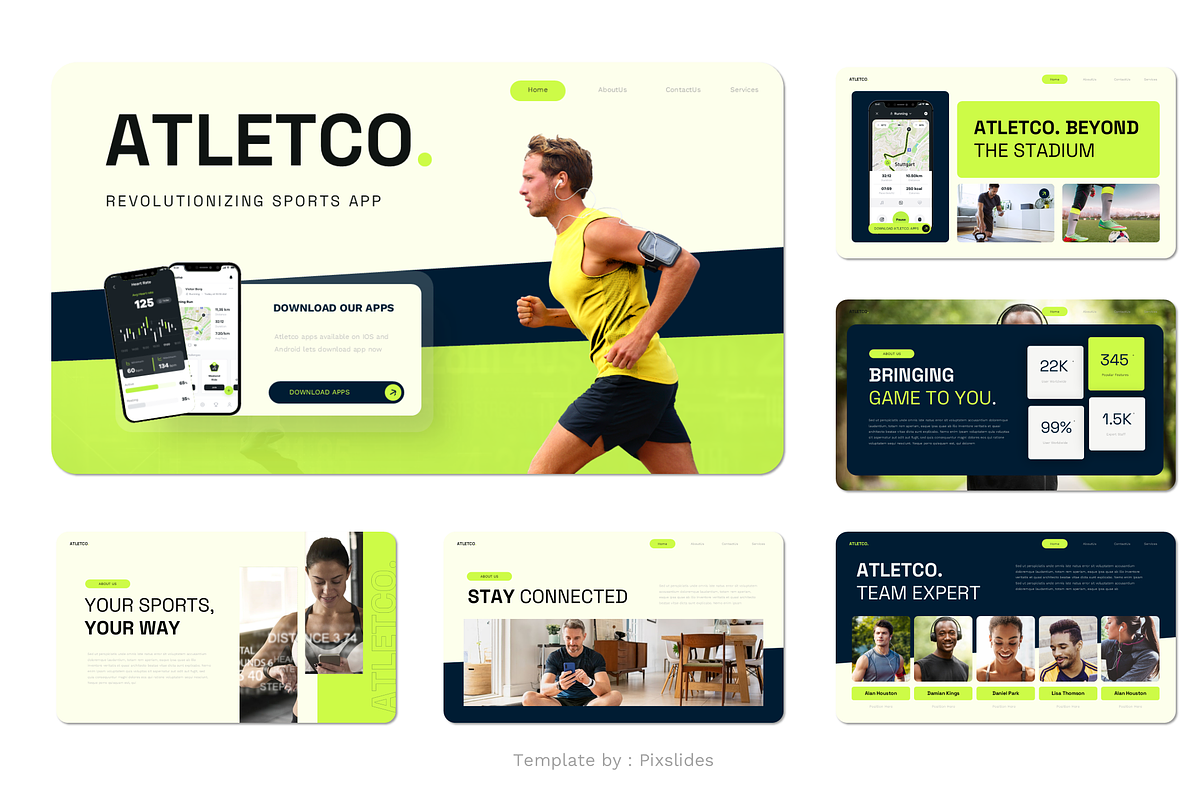 Sport Apps Keynote, a Presentation Template by Pixslides (Photo 2 of 4)