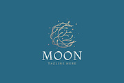 Crescent Moon Logo - Nature Bushes, a Branding & Logo Template by Signatoro (Thumbnail 1 of 2)