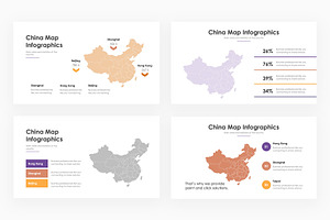 China Map Infographics - PowerPoint