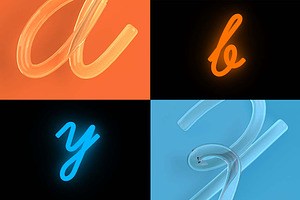 Cursive Neon Type