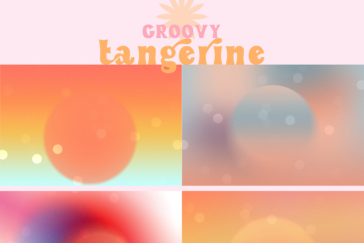 Groovy Tangerine Bokeh Grainy, a Texture Graphic by Vintage Digital Textures (Photo 16 of 19)