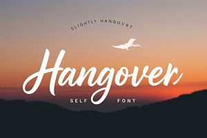 Free Font Slightly Hangover Script