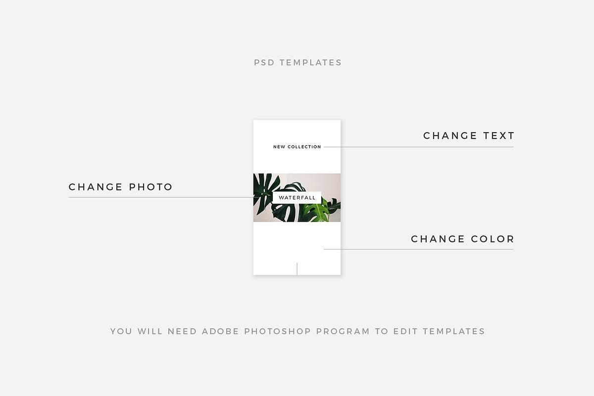 Waterfall Instagram Stories Pack, a Social Media Template by Swiss_cube (Photo 2 of 5)