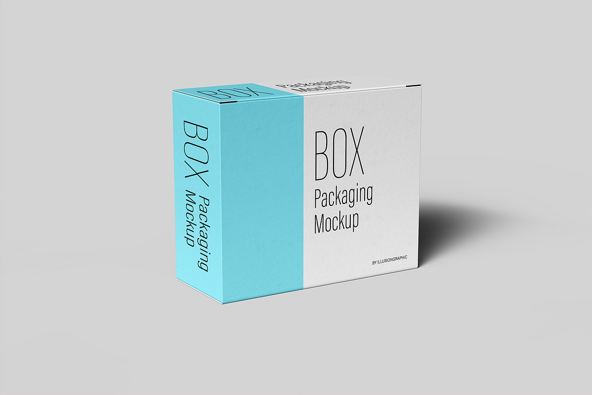 Box Packaging Mockup - 12 views, a Packaging Mockup by Illusiongraphic (Photo 2 of 26)