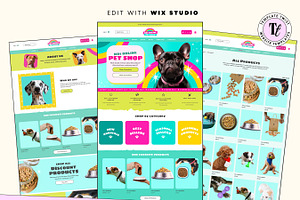 Wix Pet Shop Website Template