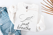 Just Breathe Dandelion png, Digital, an Illustration by SharpMarketplace (Thumbnail 4 of 9)