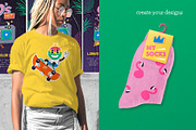 Trendy Cartoon Illustrations Set, an Illustration by Moonery's (Thumbnail 9 of 15)