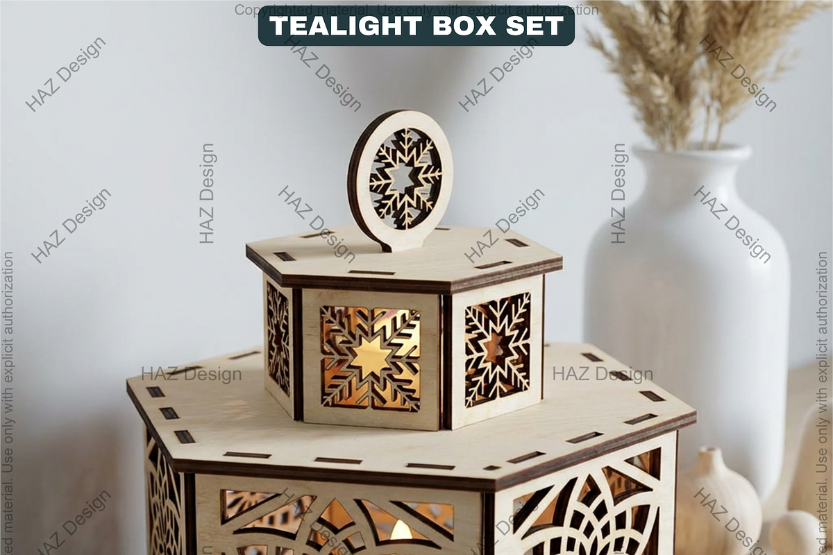 Christmas Candle Holder with Lid, a Graphic by AtacanDigital (Photo 7 of 16)