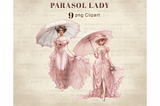 Parasol Lady PNG Clipart, an Illustration by Memories By Lea (Thumbnail 7 of 9)