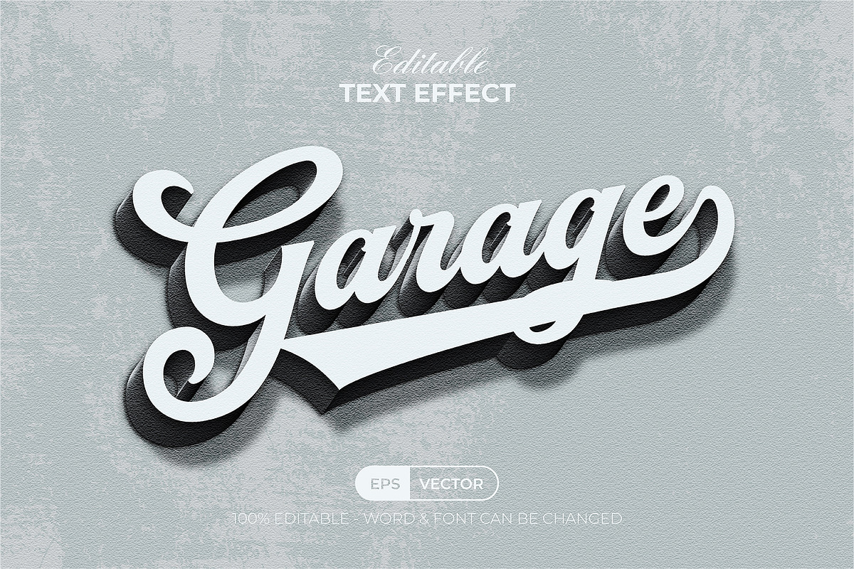 Garage Text Effect Vintage Style, an Action Add-On by Mockmenot (Photo 1 of 4)