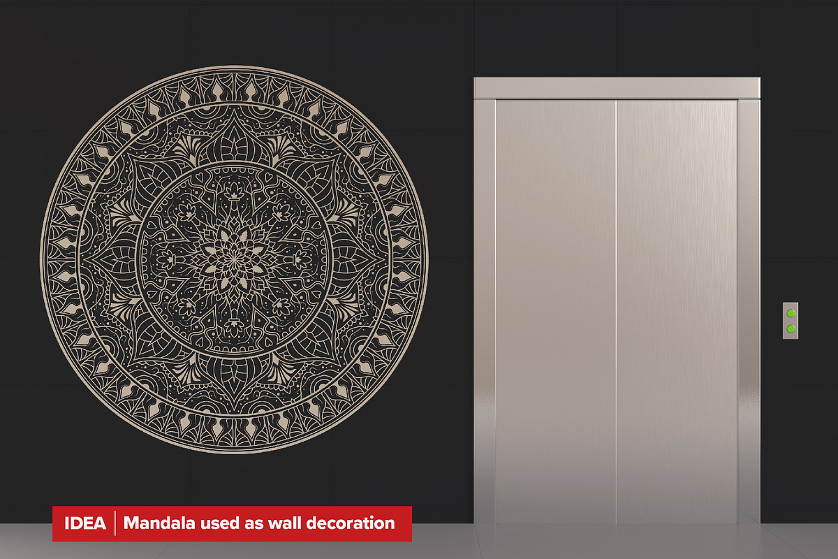 300 Vector Mandala Ornaments, a Decorative Illustration by pixaroma (Photo 46 of 49)